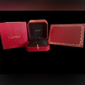 Cartier Red Jewelry Box, Jewelry Case, Certificate Holder